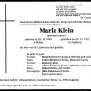 Binder Maria 1890-1992 Todesanzeige